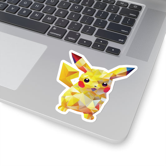 Pikachu Sticker - Electric Charm in Geometric Form
