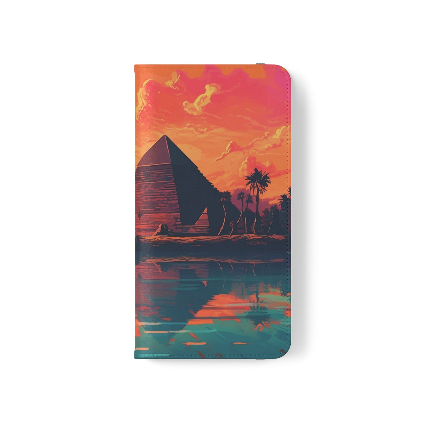 Egyptian Pyramid at Sunset Flip Phone Case - Carry the Mystique of Ancient Egypt with You