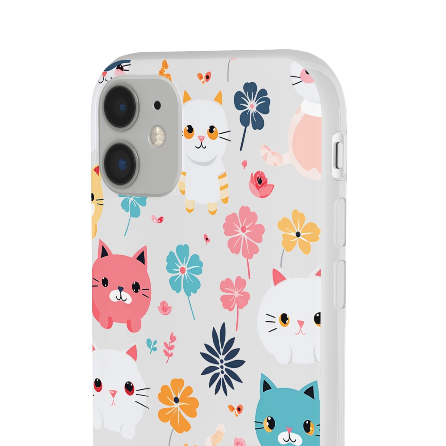 Playful Kittens: Flexi Transparent Phone Case