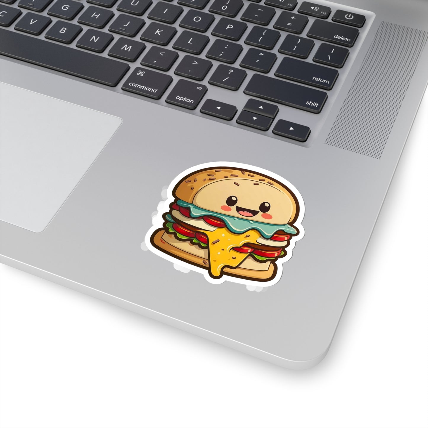 Kawaii Cheeseburger Sticker - Add Some Cute and Playful Style to Your Tech