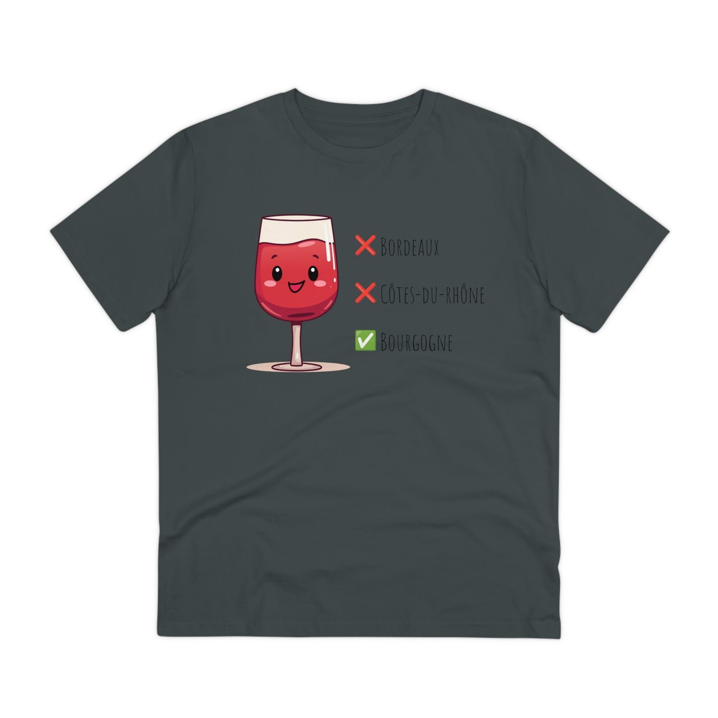 Eco-Friendly 'Bourgogne Wine Wins' T-Shirt - Wine Region Vote, Unisex"