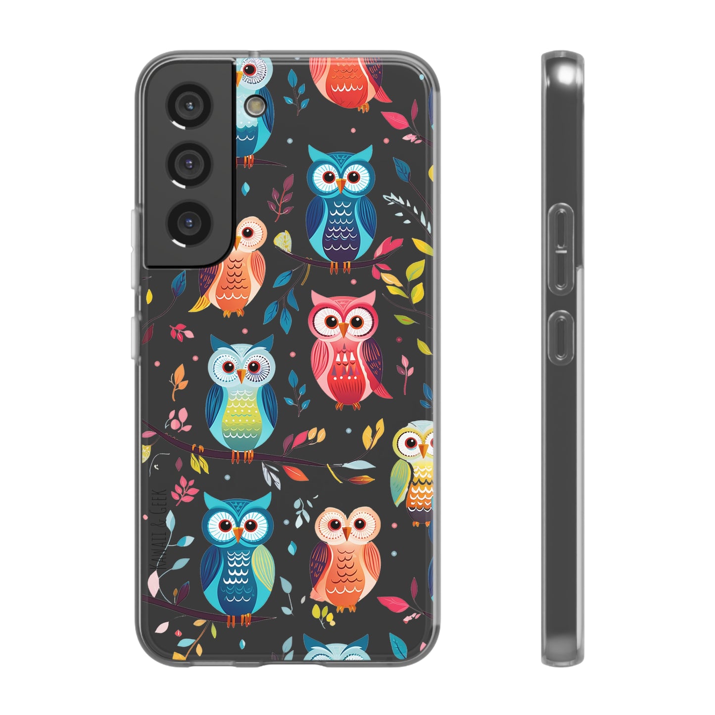 Whimsical Owl Flexi and Transparent Phone Case