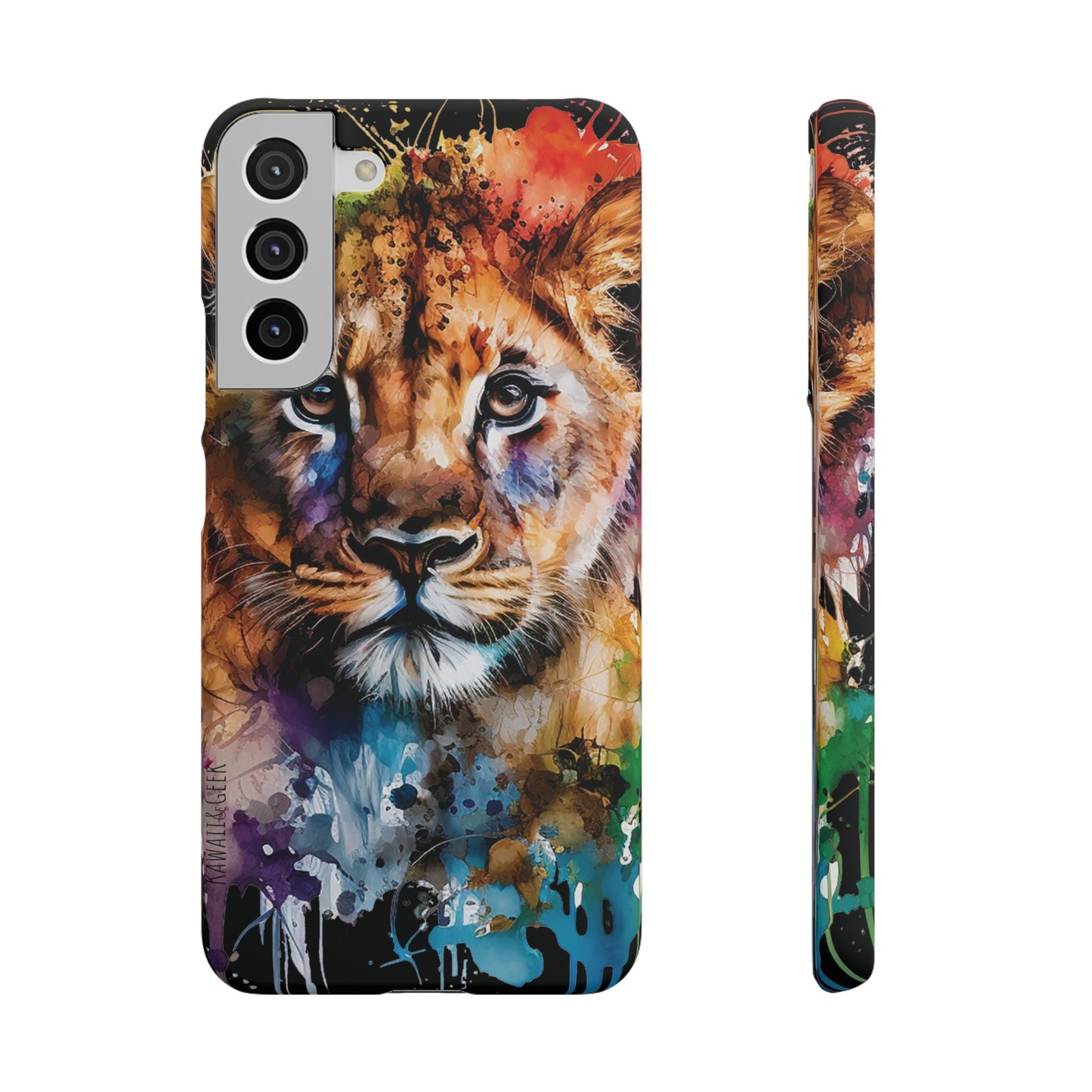 Phone Case Watercolor Lion Cub
