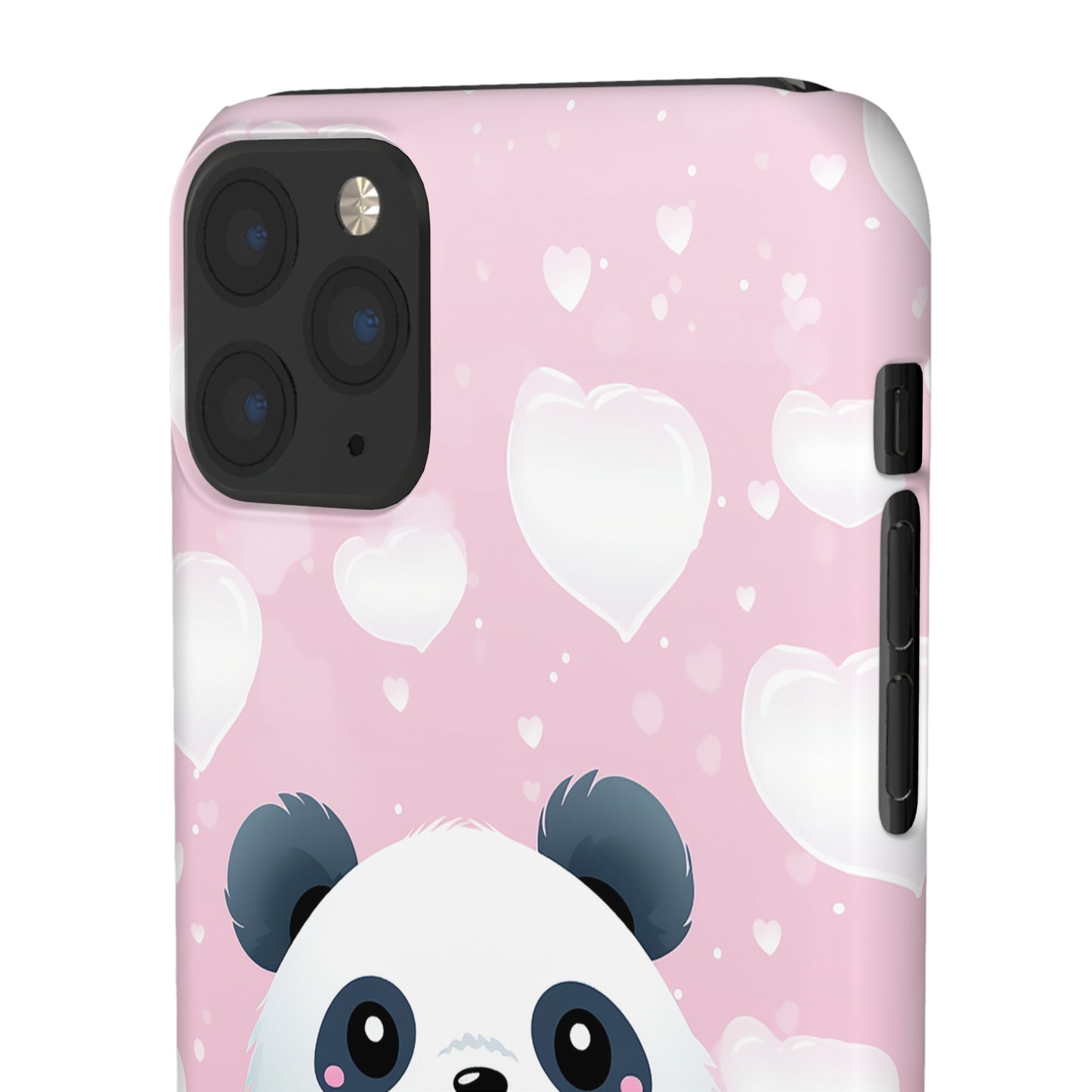 Cute Panda & Hearts Premium Phone Case