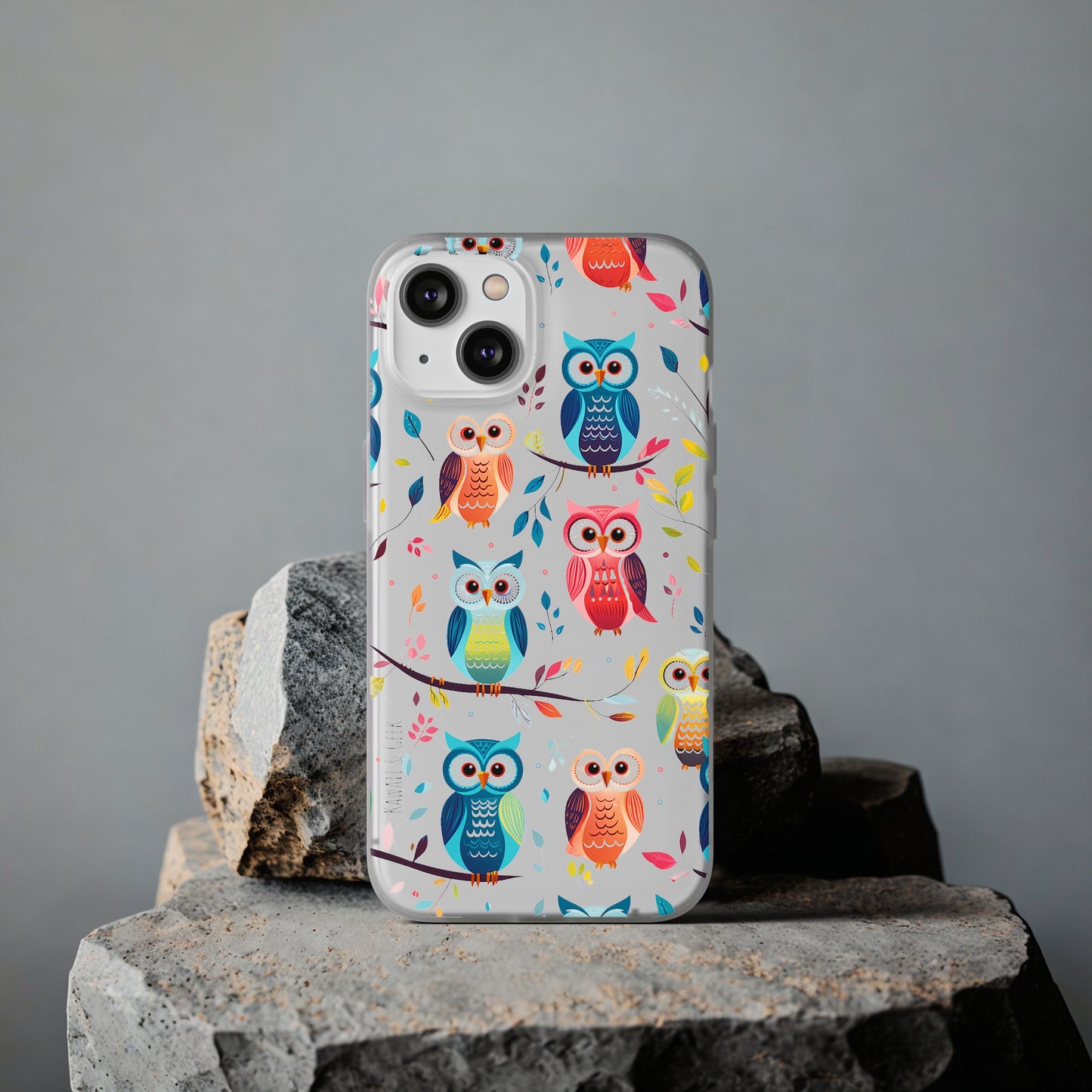 Whimsical Owl Flexi and Transparent Phone Case