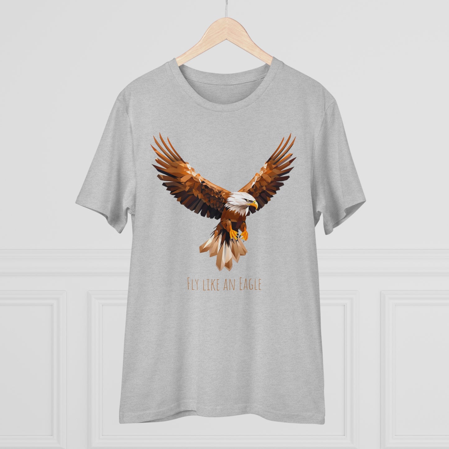 Eco-Friendly Geometric Eagle T-Shirt: "Fly Like An Eagle"