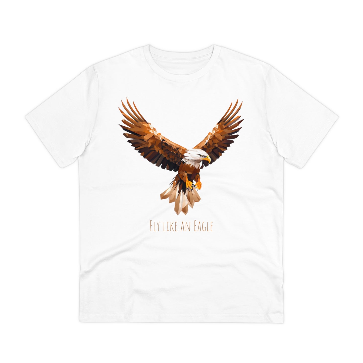 Eco-Friendly Geometric Eagle T-Shirt: "Fly Like An Eagle"