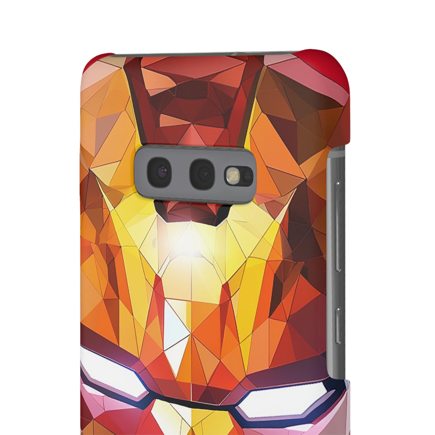 Phone Case - Iron Man helmet polygonal style