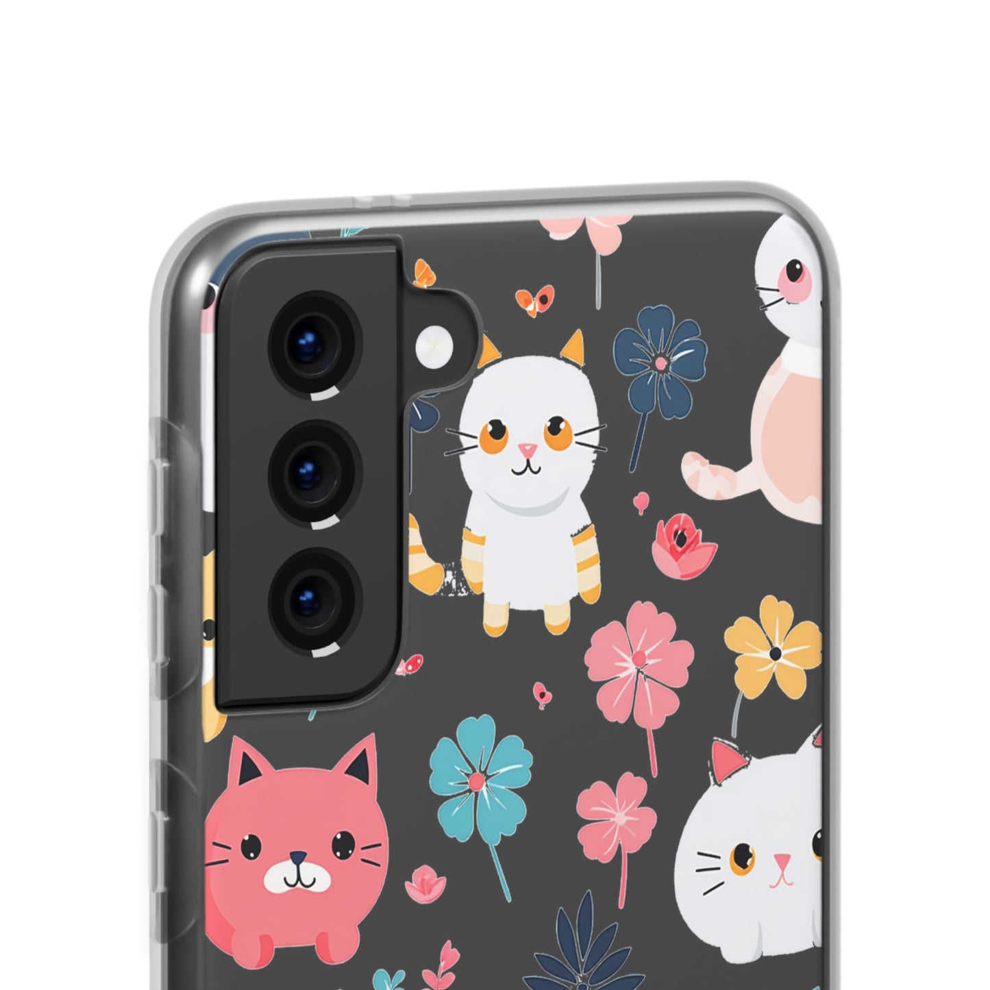 Playful Kittens: Flexi Transparent Phone Case