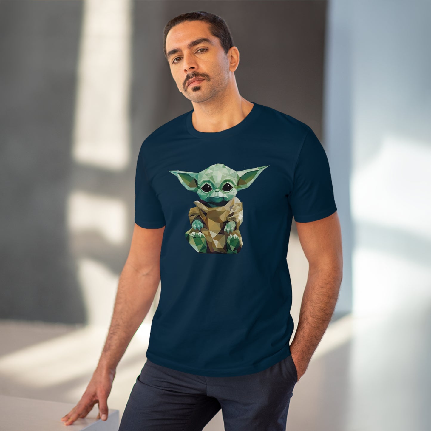 Baby Yoda Grogu Polygonal T-Shirt - Embrace Adorable Force - Star Wars