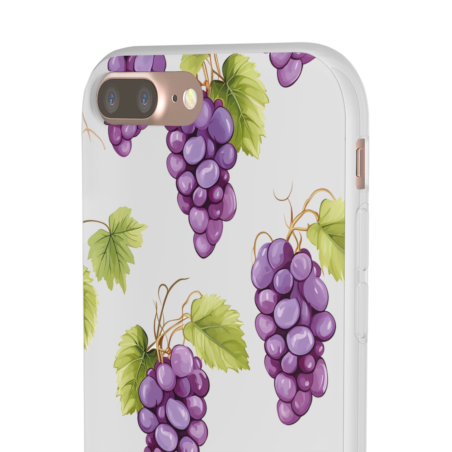 Flexi Grape Delight: Transparent Phone Case