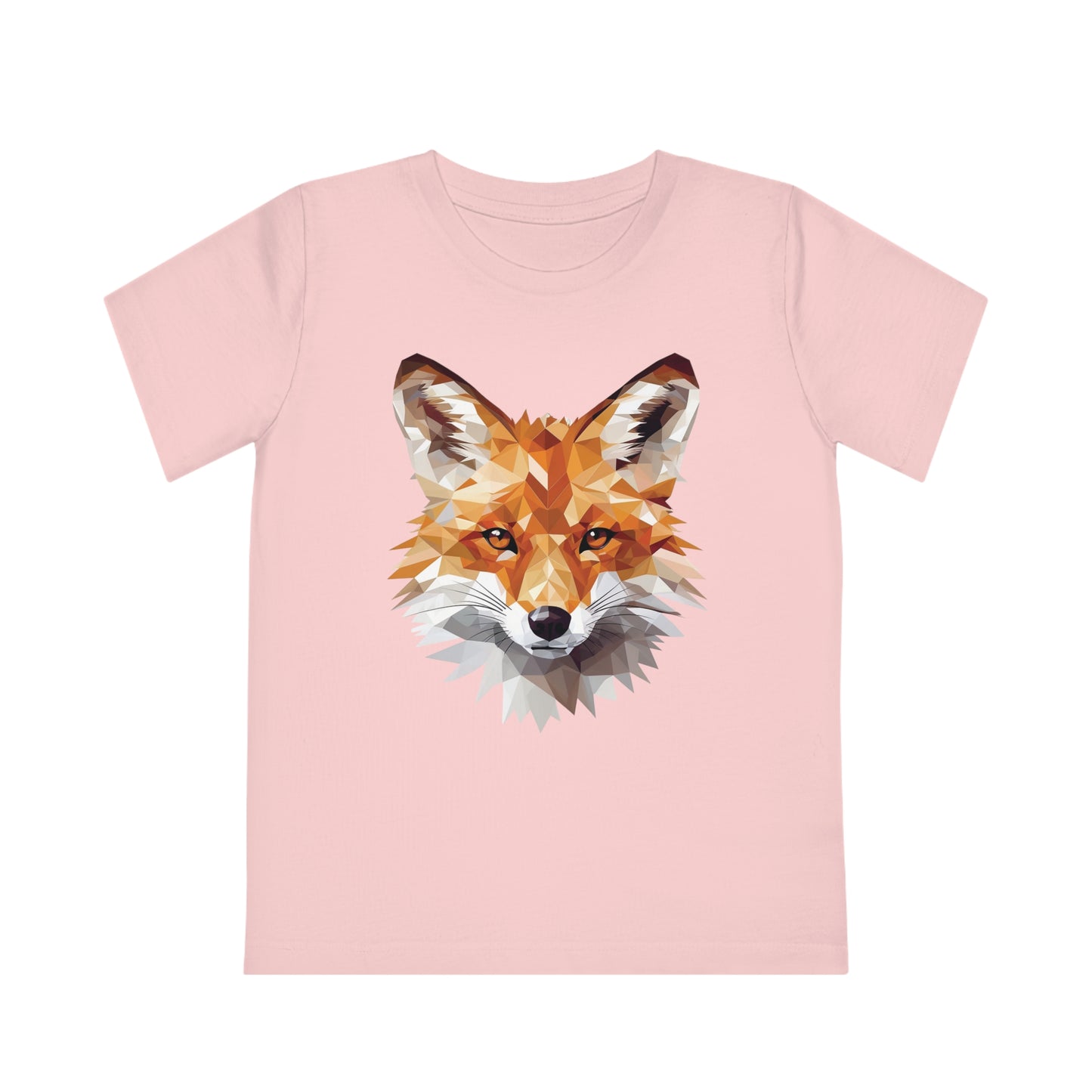 Fox Polygonal Kids T-Shirt - Embrace Clever Charm
