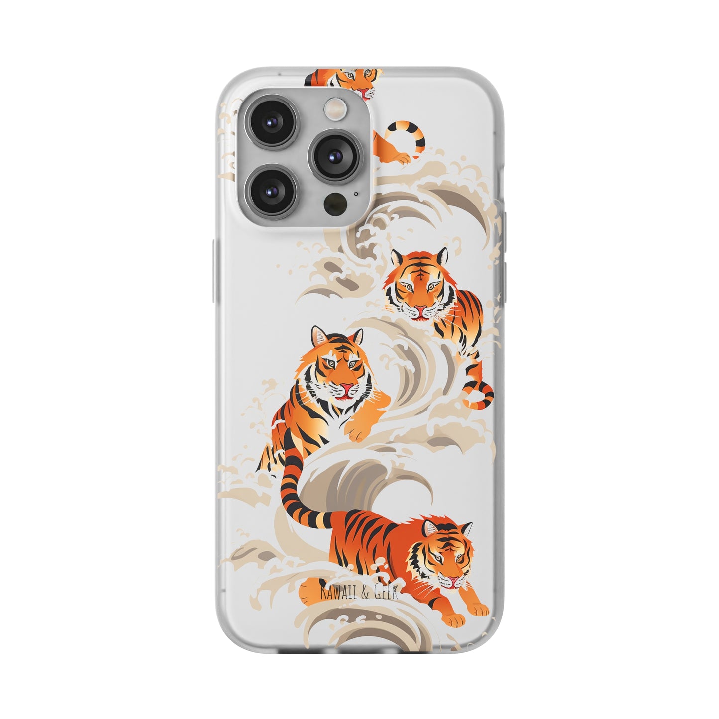 Elegant Chinese Ink Tiger Flexi Phone Case
