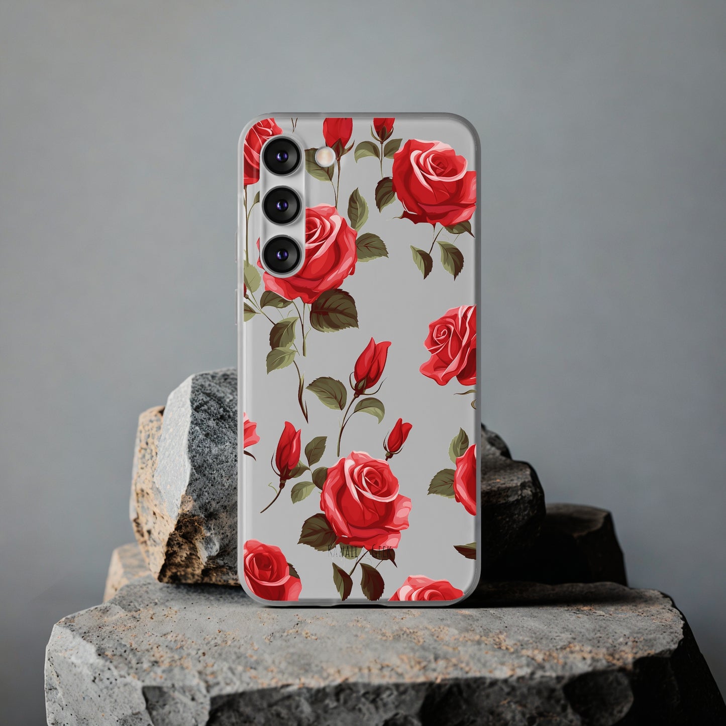 Delicate Rose Flexi Transparent Phone Case