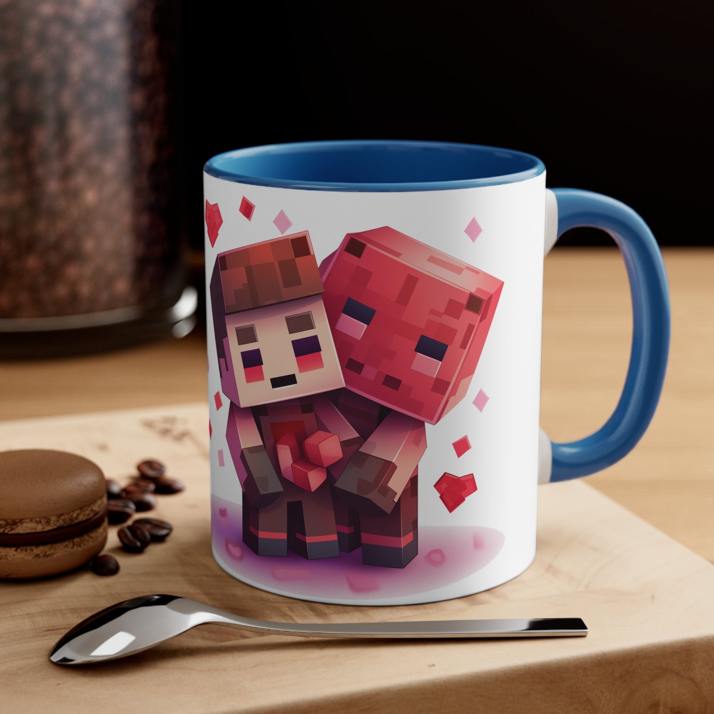 Minecraft Love & Coffee Mug - 11oz Bicolor Valentine's Special