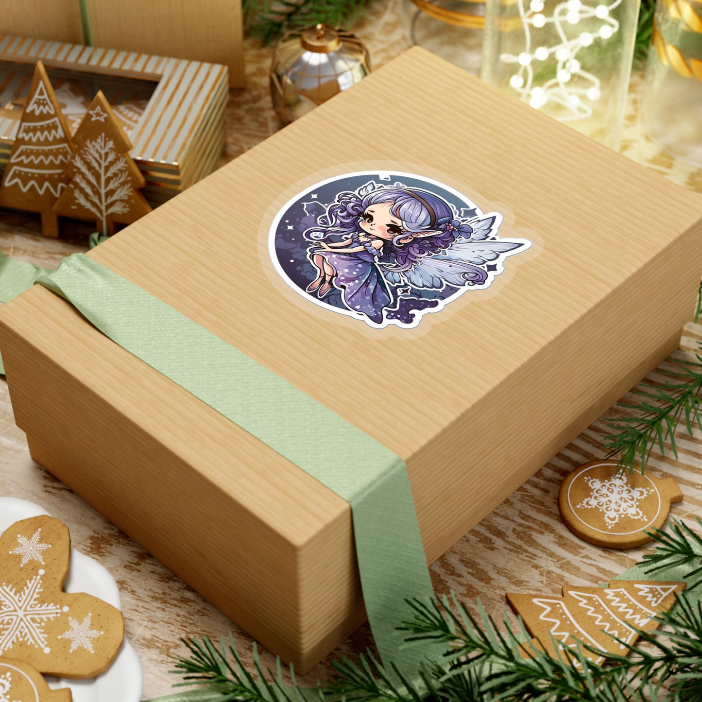 Kawaii Blue Fairy Sticker - Add Some Cute and Magical Style to Your Tech