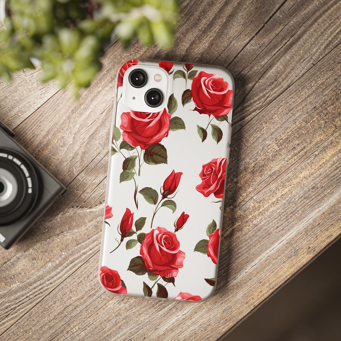 Delicate Rose Flexi Transparent Phone Case