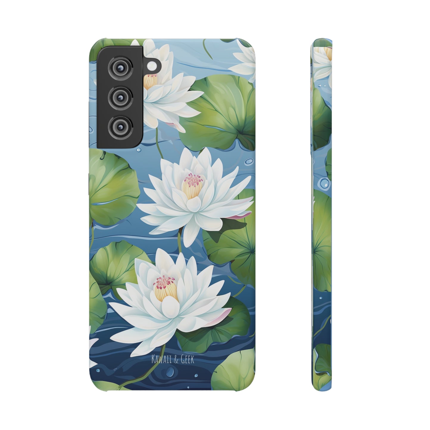 Elegant Water Lilies: Premium Phone Case