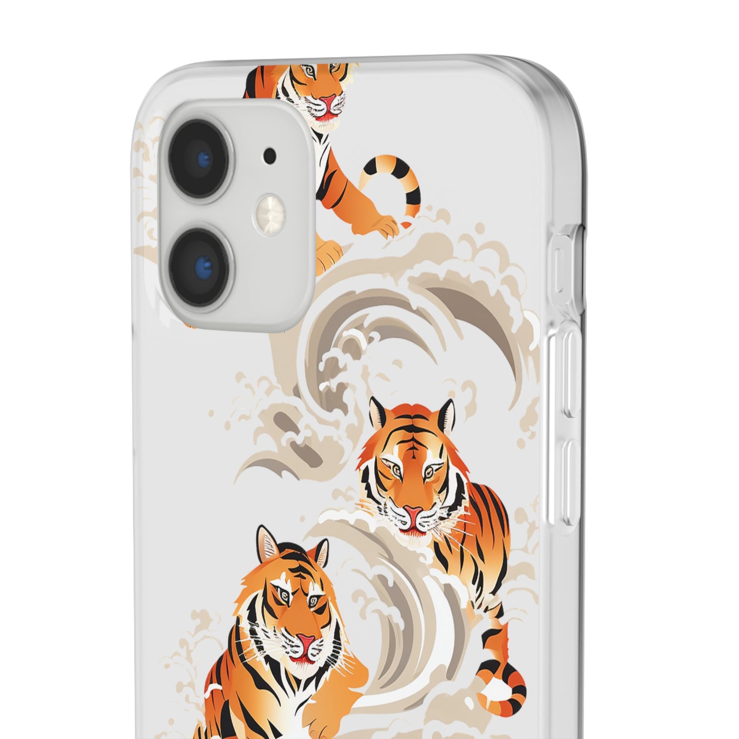 Elegant Chinese Ink Tiger Flexi Phone Case