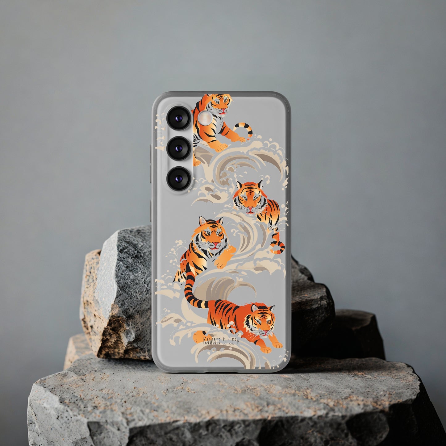 Elegant Chinese Ink Tiger Flexi Phone Case