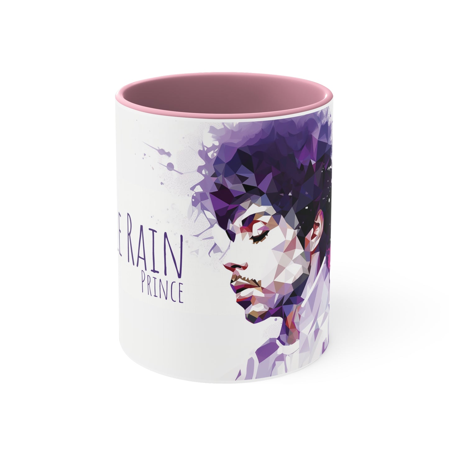 Prince Geometric Bicolor Mug - Celebrate the Iconic 'Purple Rain'