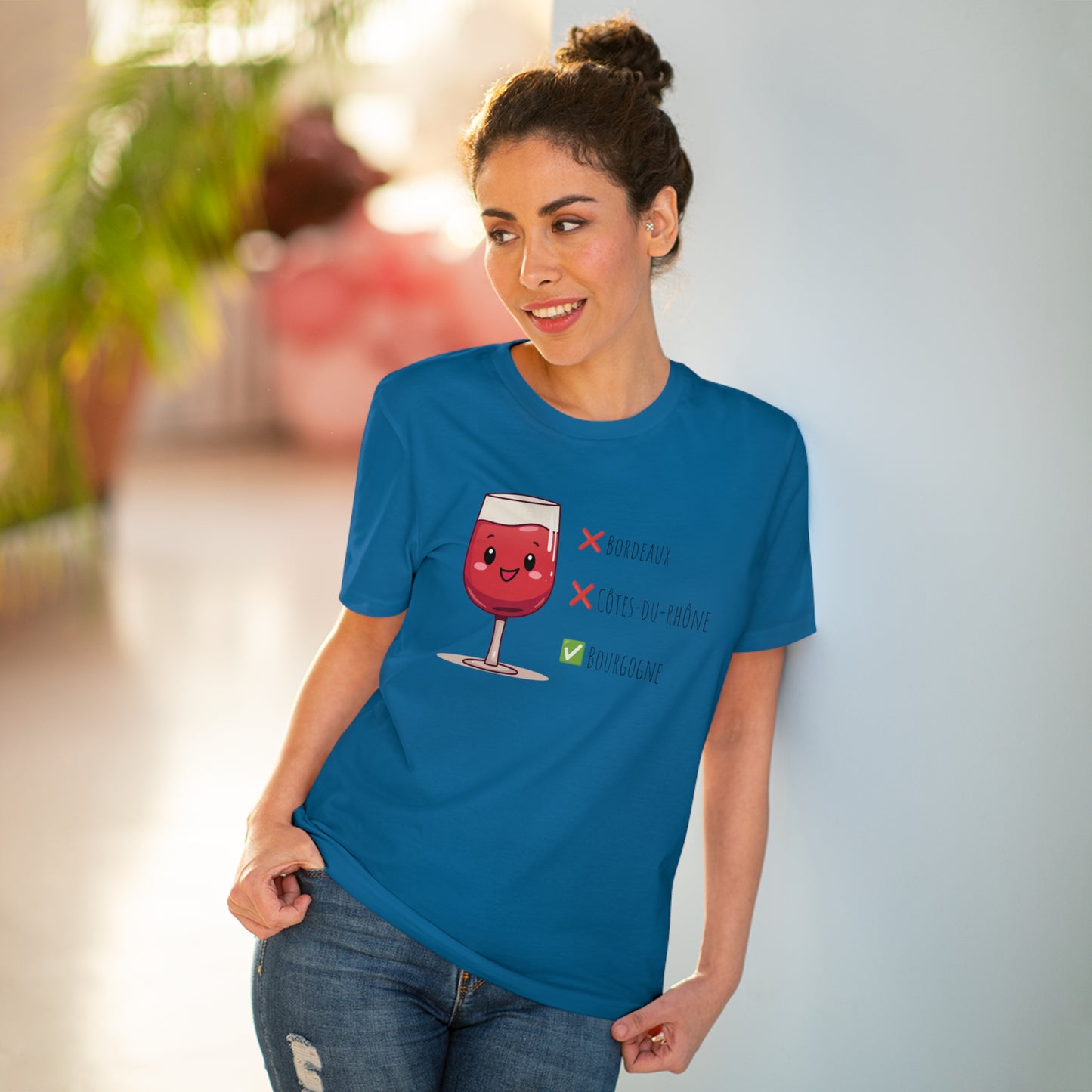 Eco-Friendly 'Bourgogne Wine Wins' T-Shirt - Wine Region Vote, Unisex"