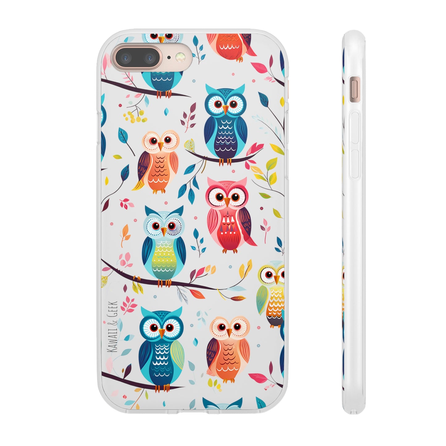 Whimsical Owl Flexi and Transparent Phone Case