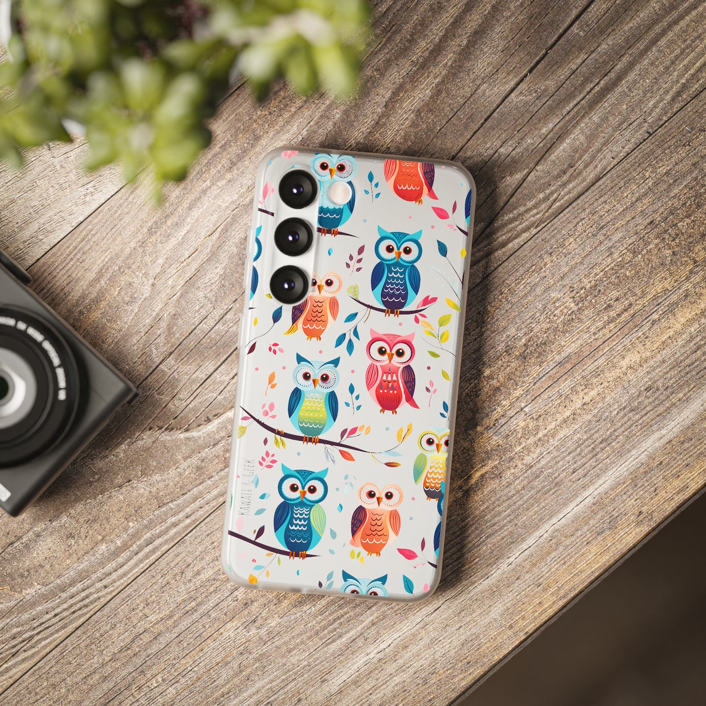 Whimsical Owl Flexi and Transparent Phone Case