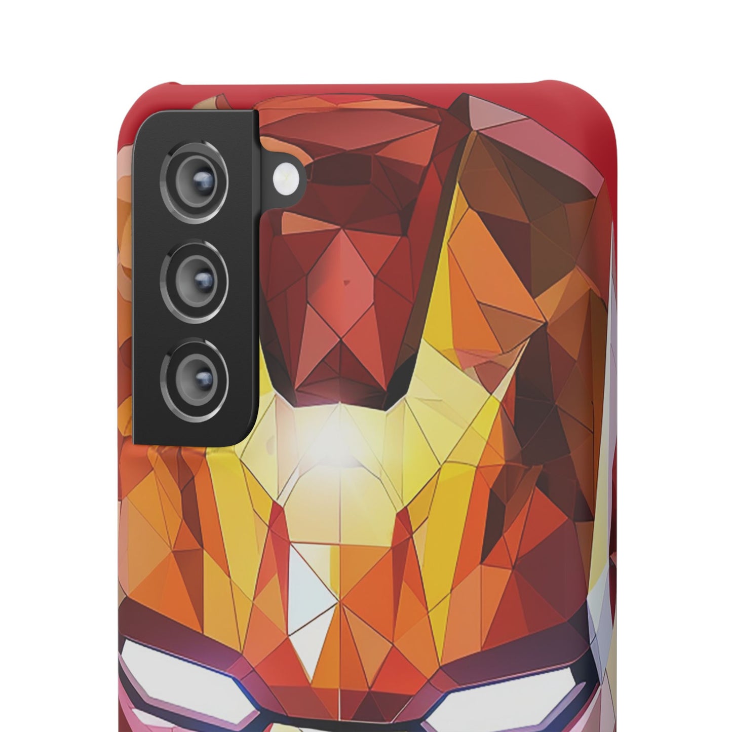 Phone Case - Iron Man helmet polygonal style
