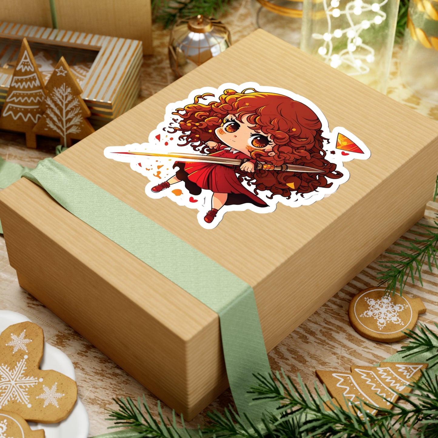 Hermione Granger Sticker ready for battle - Add Some Cute and Magical Style to Your Tech - Harry Potter