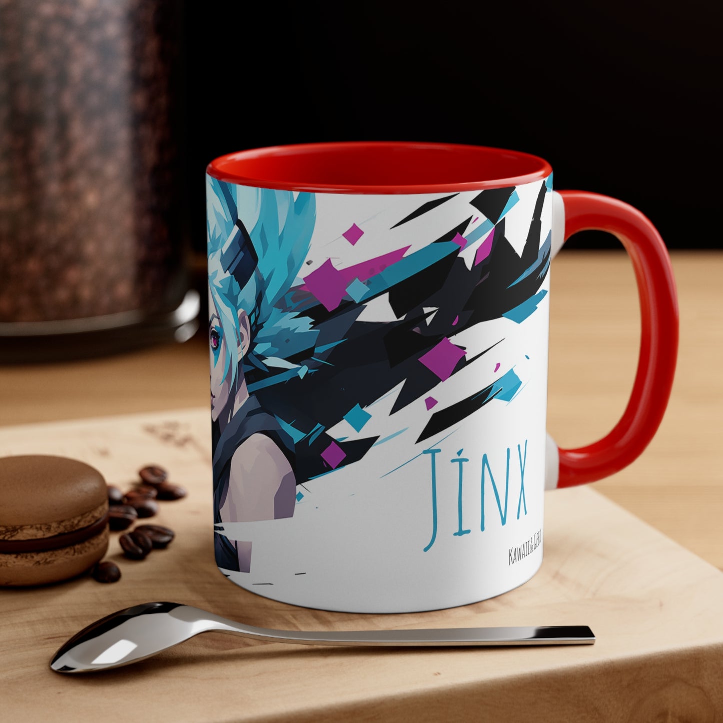 Jinx League of Legends / Arcane Mug - Embrace Chaos with 'Surprise! I'm back.'