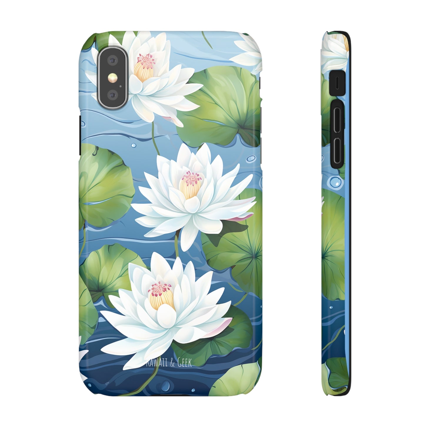 Elegant Water Lilies: Premium Phone Case