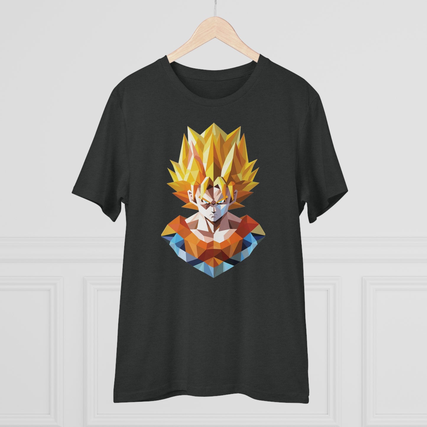 San Goku Super Saiyan Polygonal T-Shirt - Embrace Legendary Power