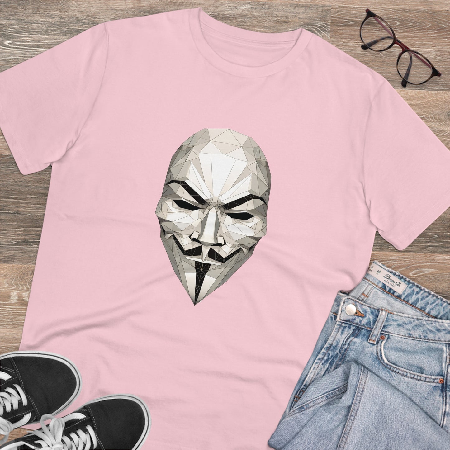V Mask Polygonal T-Shirt - Embrace Anonymous Resistance