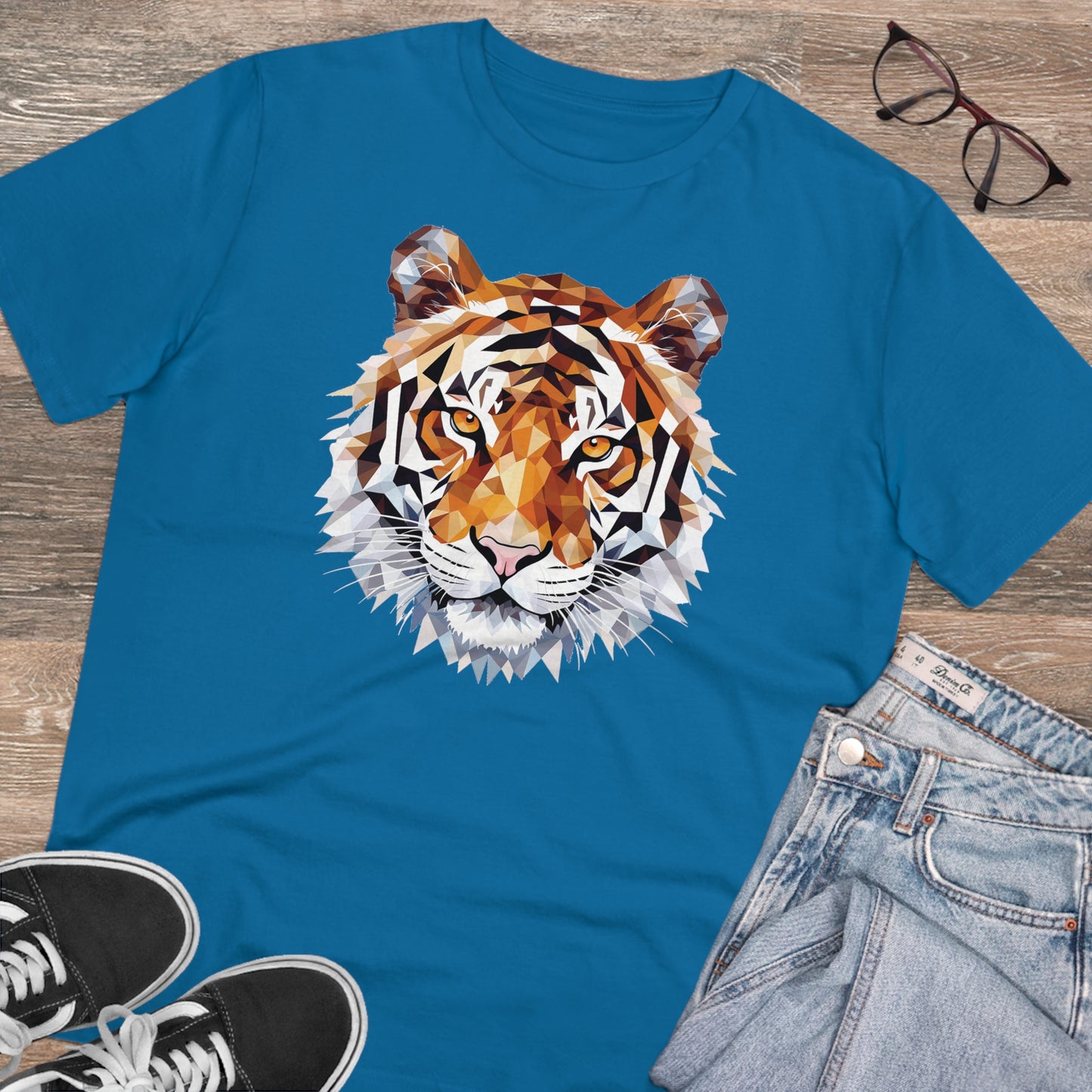 Tiger Polygonal T-Shirt - Embrace Fierce Elegance