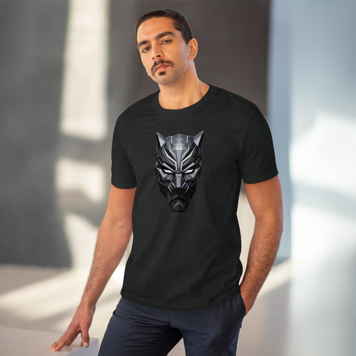 Black Panther Polygonal T-Shirt - Embrace Wakandan Vibes