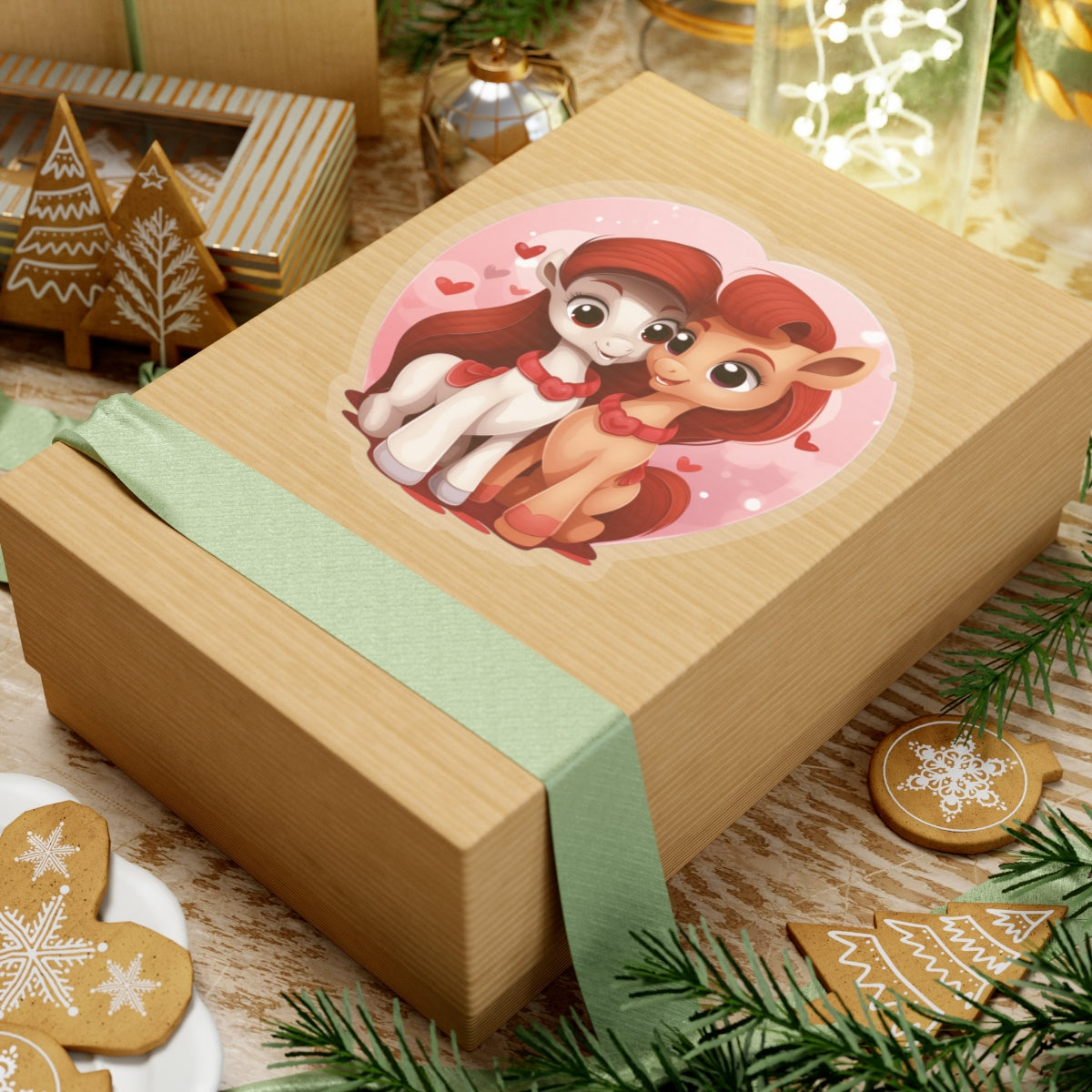 Valentine's Pony Couple Sticker