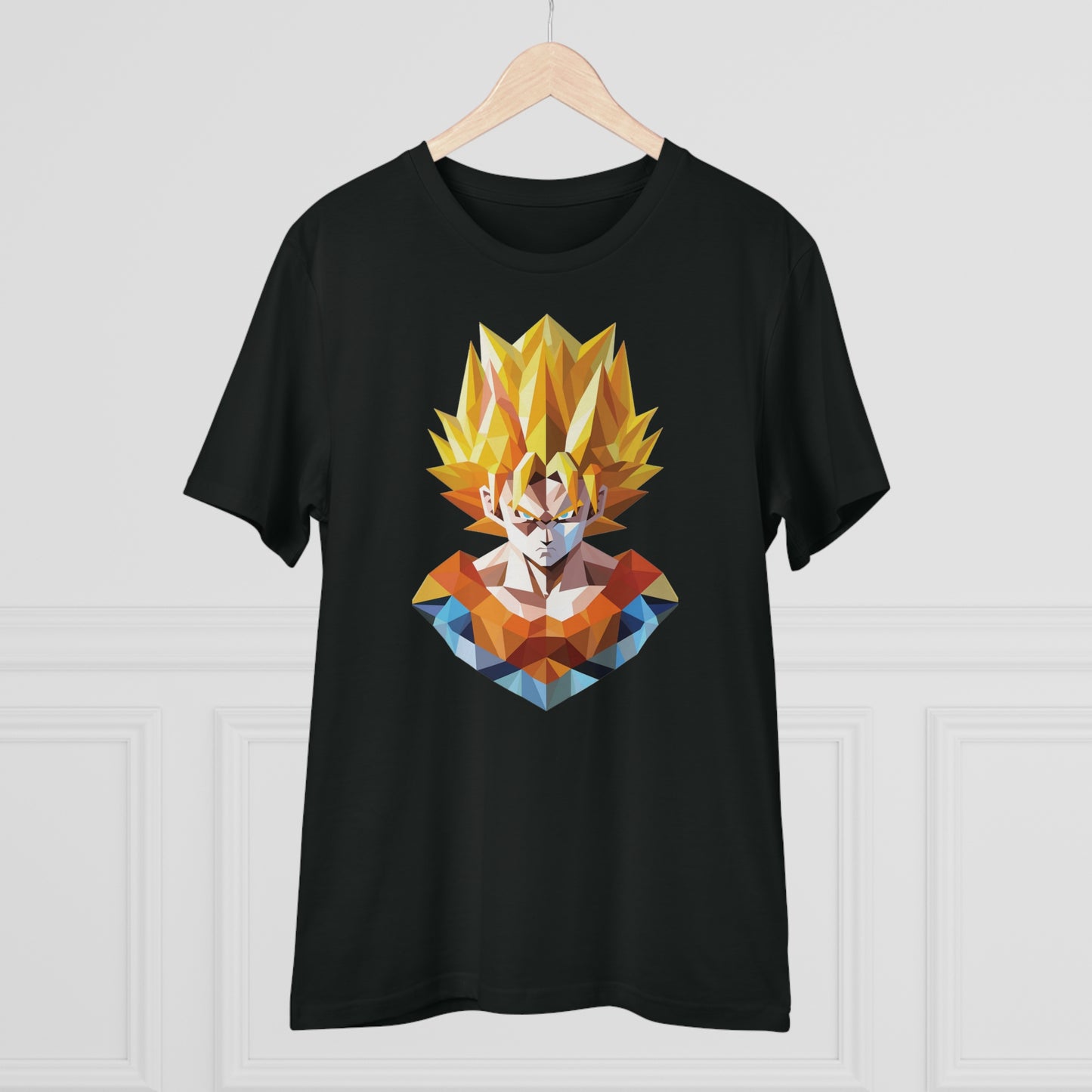 San Goku Super Saiyan Polygonal T-Shirt - Embrace Legendary Power