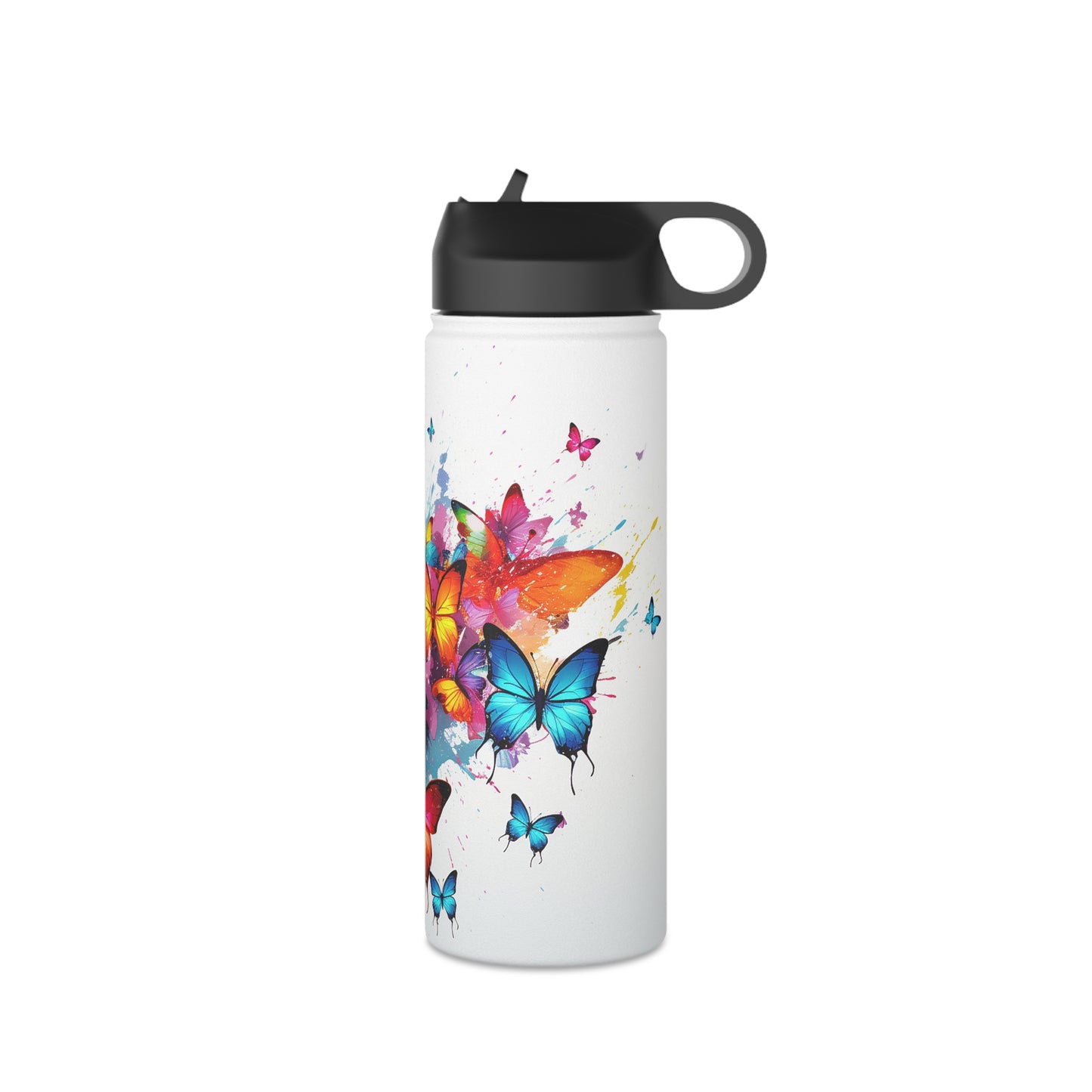Watercolor Butterflies: Stainless Steel Bottle