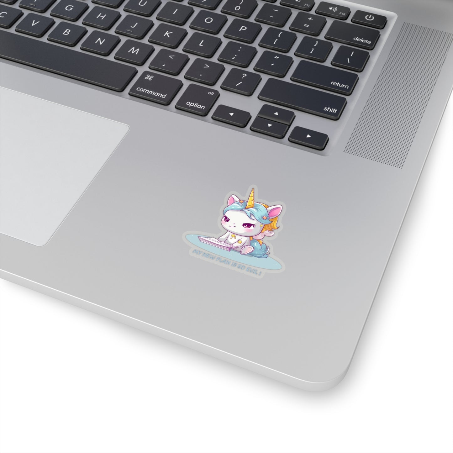 Kawaii and Bad Unicorn Sticker - Add a Playfully Mischievous Touch to Your World