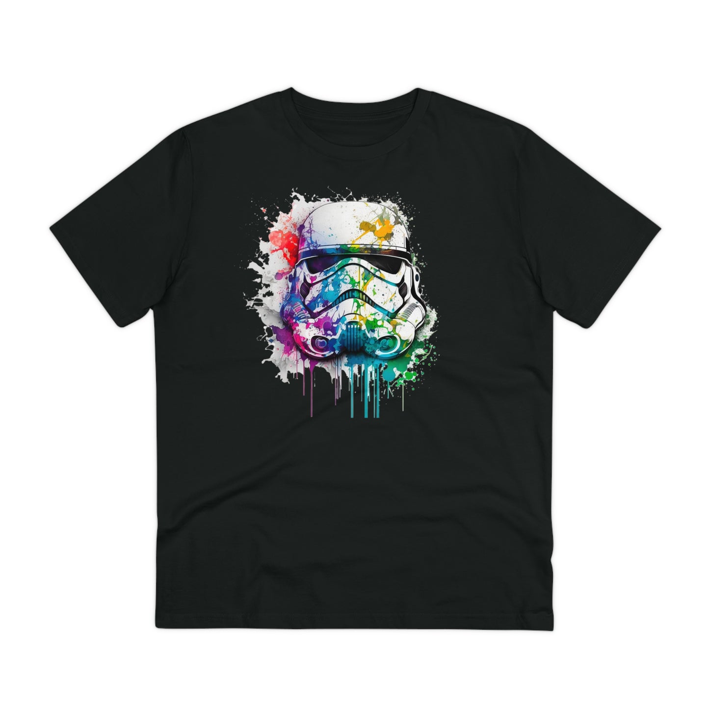 Storm Trooper in Watercolor Style Organic Unisex T-Shirt - Add Some Unique and Eco-Friendly Style to Your Wardrobe