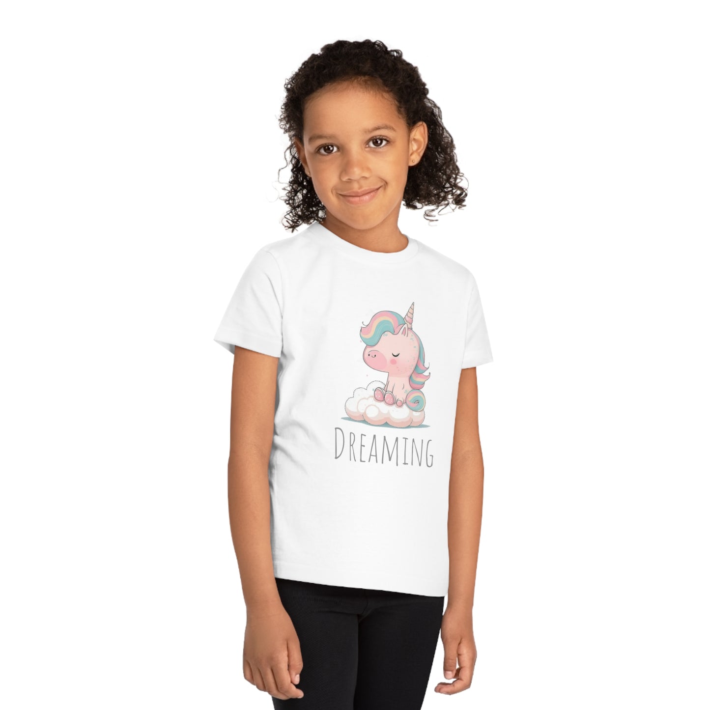 Dreaming Unicorn Kids Eco-Friendly T-Shirt - Spark Imagination with Magical Comfort