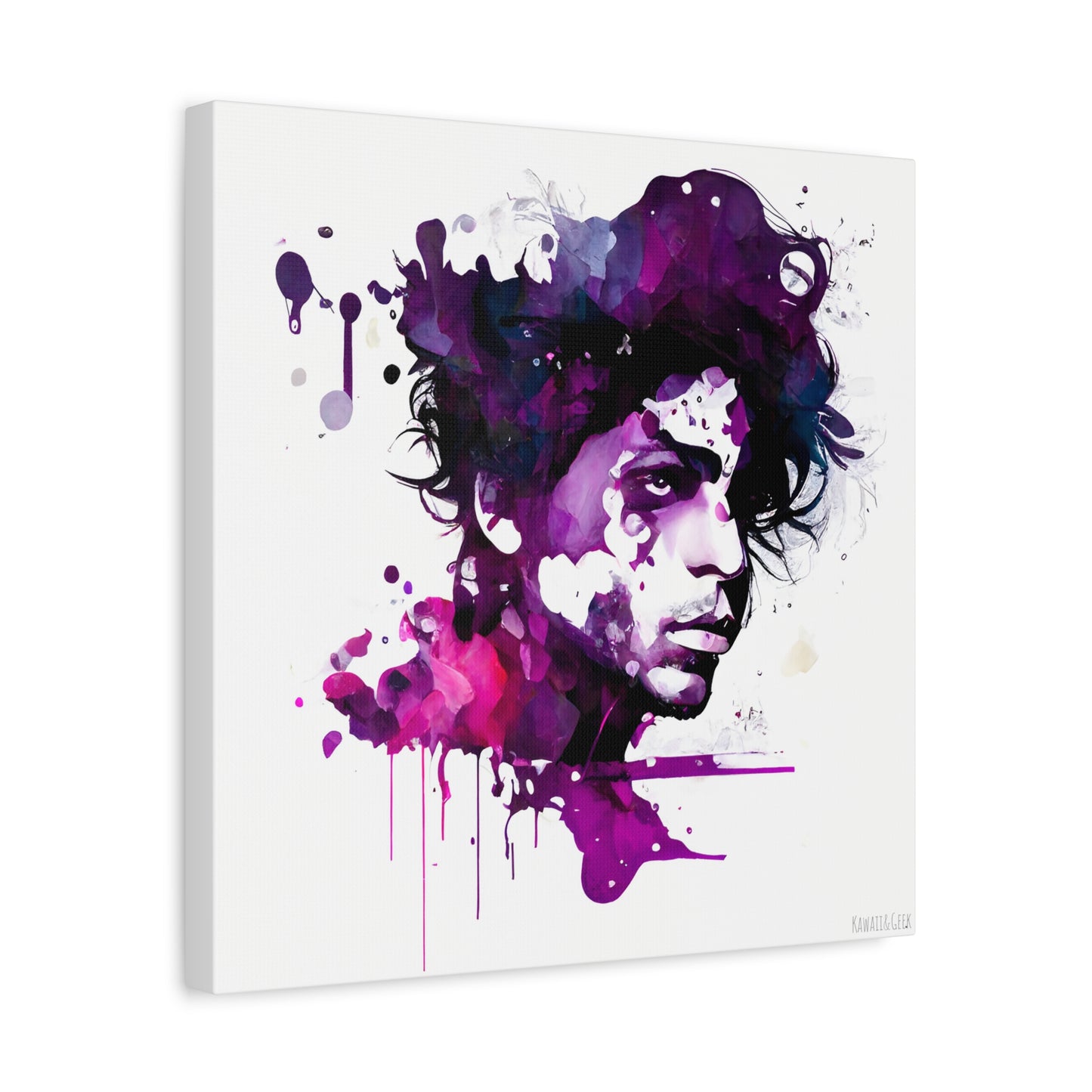 Prince in Purple Rain Watercolor Style Canva - Add Some Artistic and Musical Style to Your Walls
