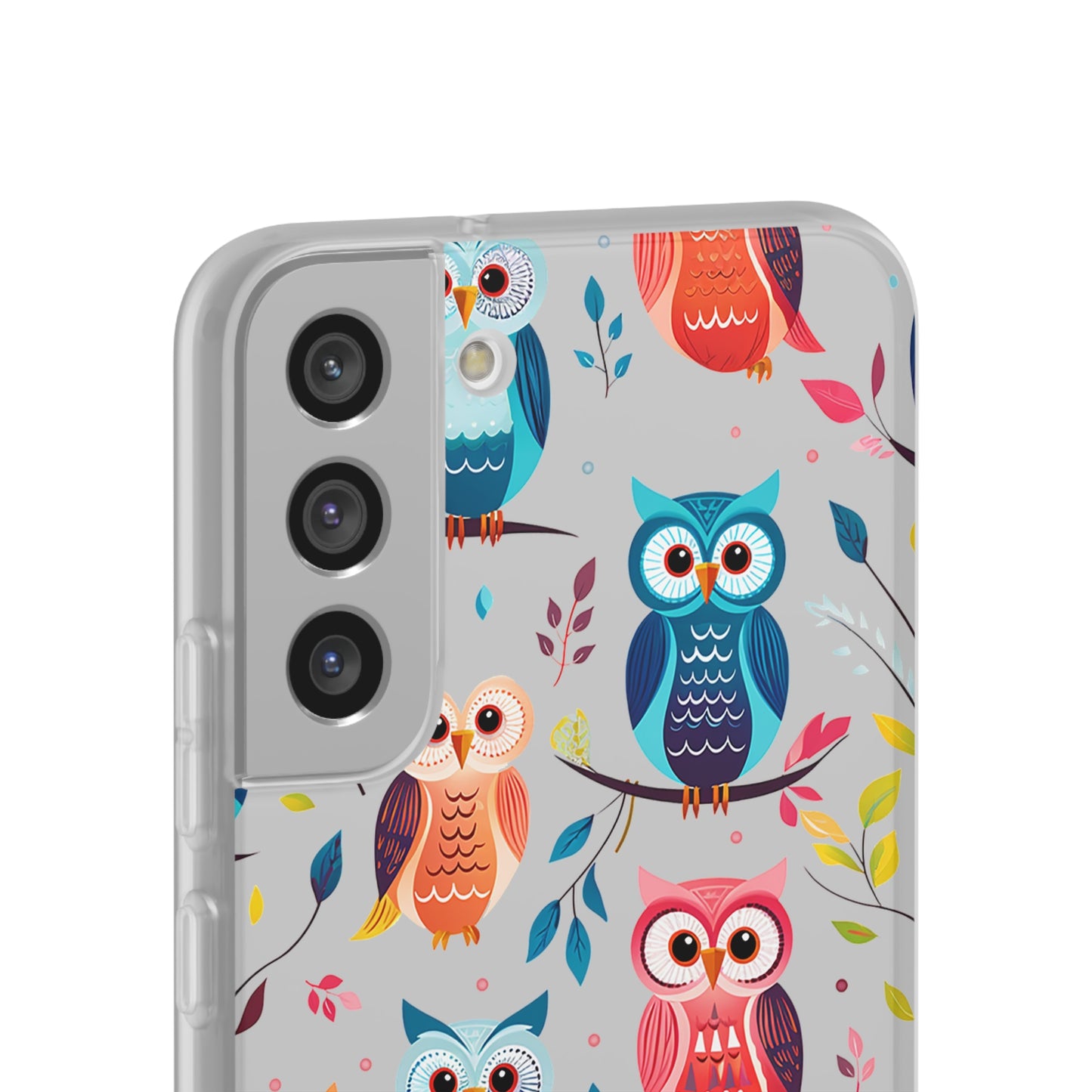 Whimsical Owl Flexi and Transparent Phone Case