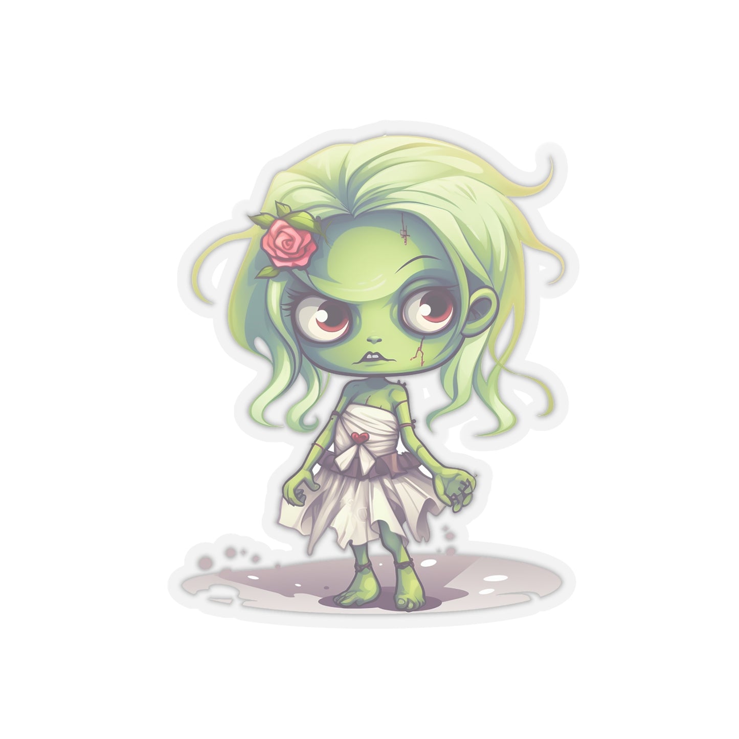 Halloween Special: Zombie Girl Sticker