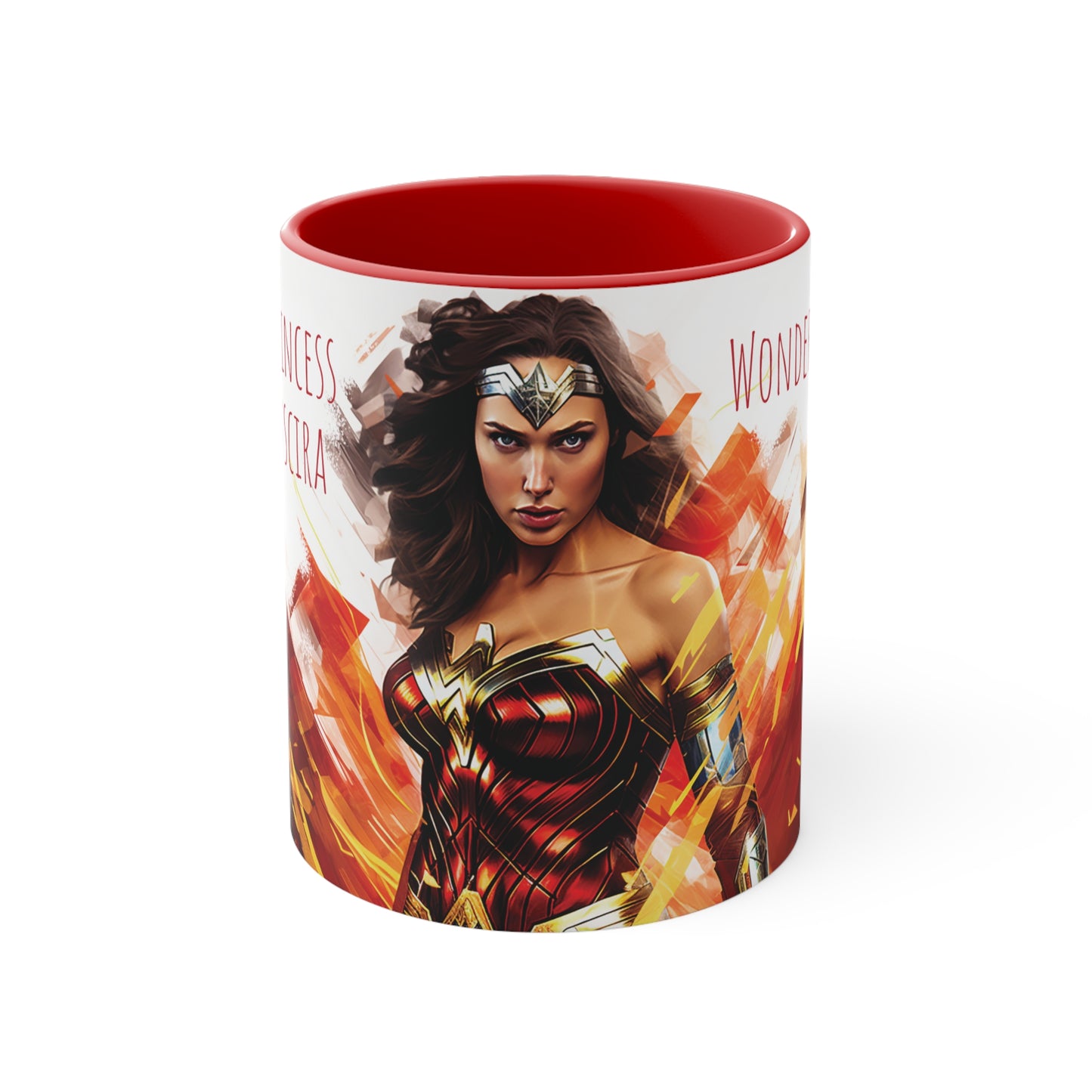 Wonder Woman Geometric Bicolor Mug - Diana, Princess of Themyscira