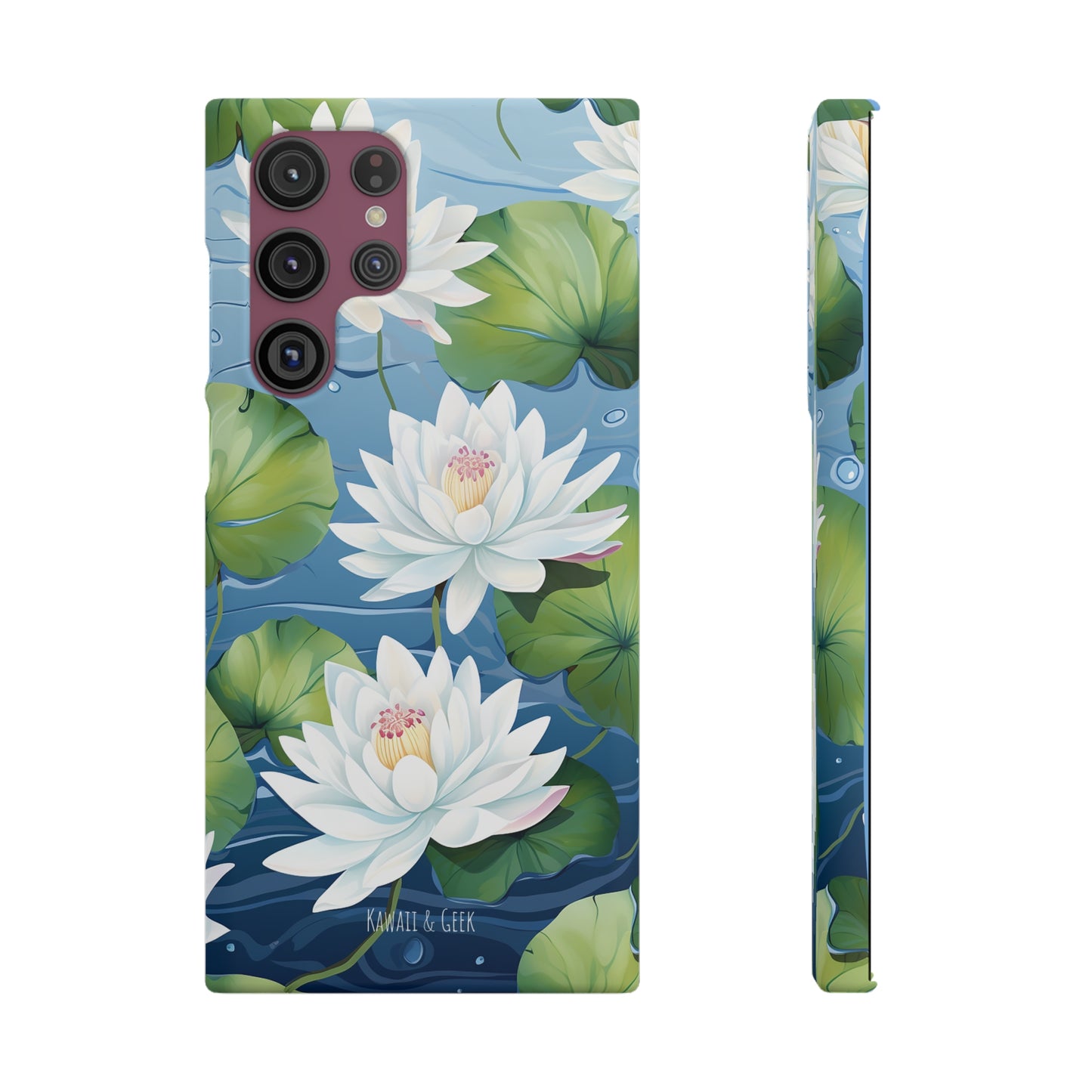 Elegant Water Lilies: Premium Phone Case