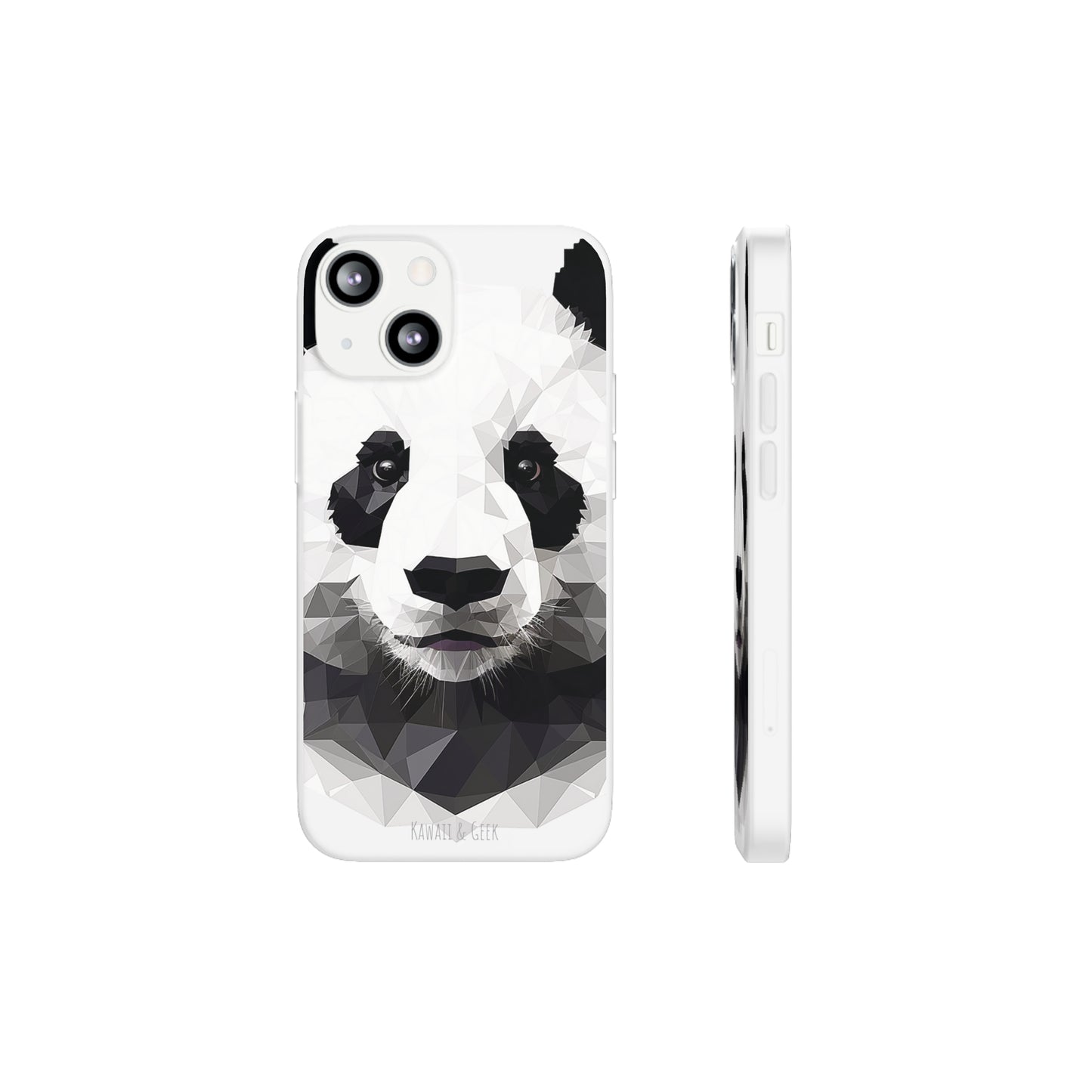 Cute Polygonal Panda Flexi phone Case - Protect Your Phone with Some Unique and Adorable Style