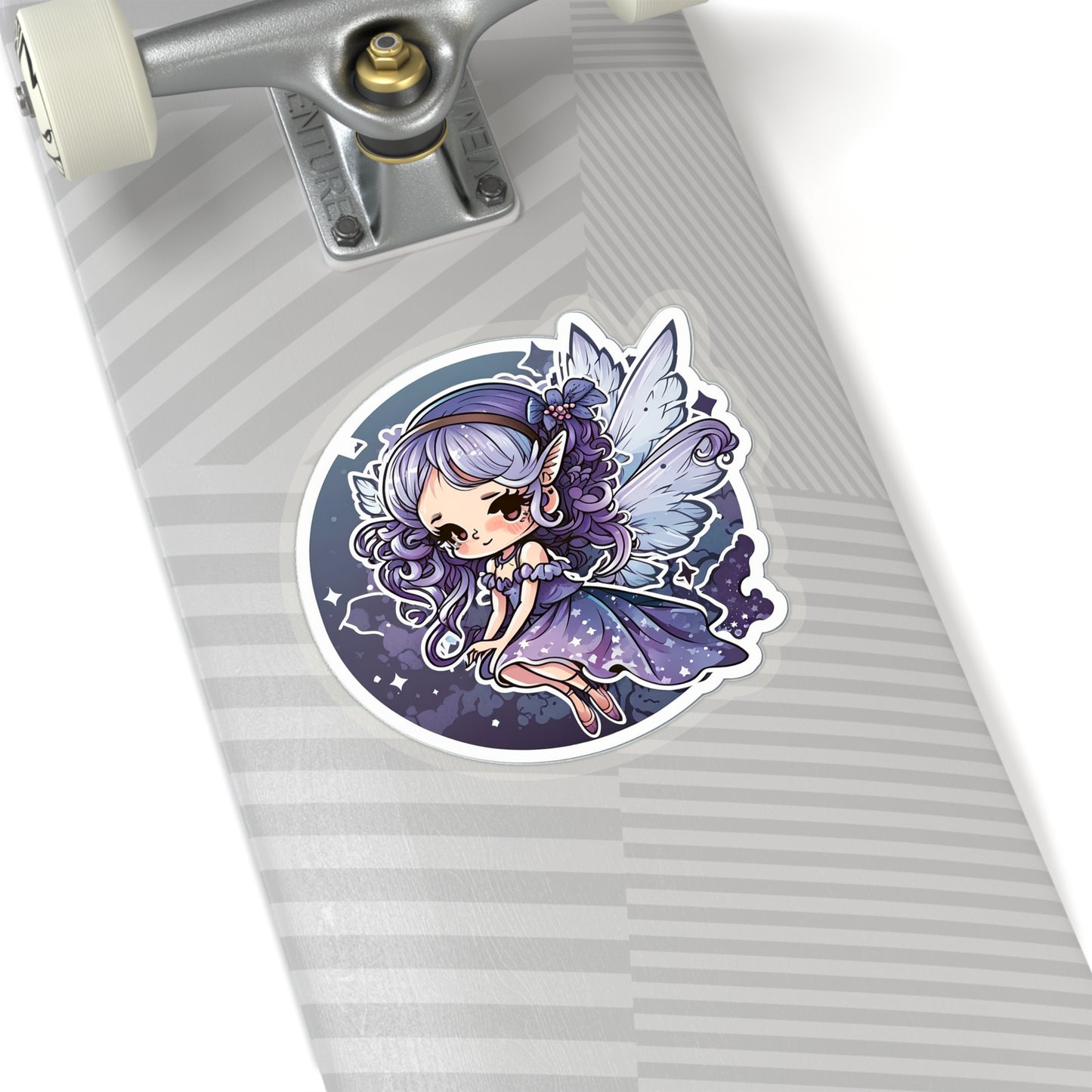 Kawaii Blue Fairy Sticker - Add Some Cute and Magical Style to Your Tech