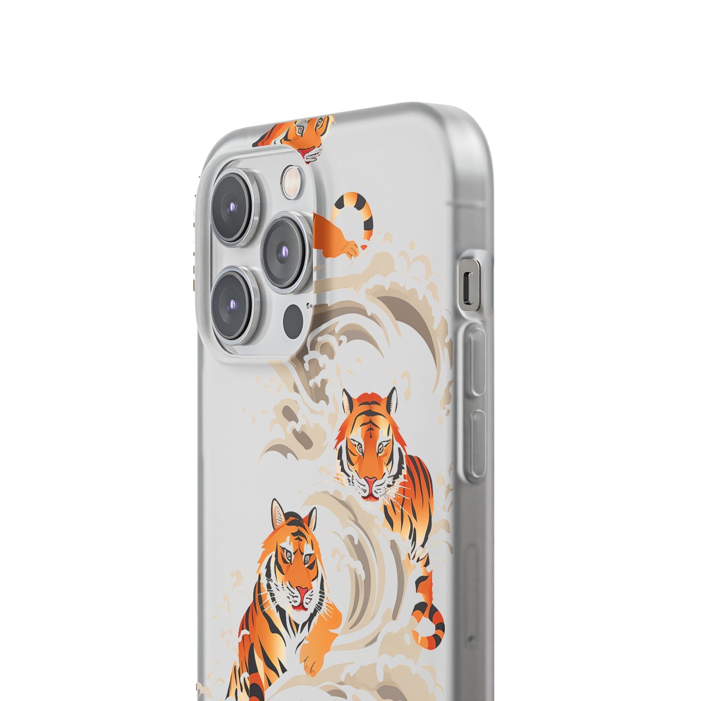 Elegant Chinese Ink Tiger Flexi Phone Case